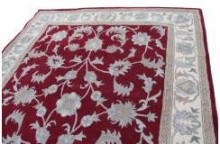 Klasyczny dywan z perskim wzorem wełna 250x300cm ornamenty kwiatowe