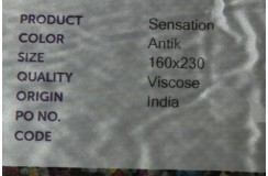 Dywan Brinker Carpets Sensation szary z połyskiem 100% wiskoza