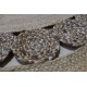 Sznurkowy pąsko zaplatany ręcznie tkany dwustronny kilim - dywan okrągły 100% juta 150x150cm Brinker Carpets Braided