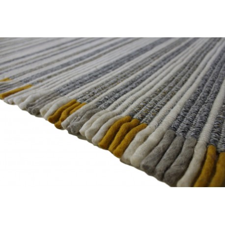 Luksusowy dywan Brinker Carpets Leman zaplatany z wełny filcowanej kolorowy160x230cm gruby