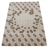 Geometryczny beżowy dywan do salonu 100% wełniany tafting 160x230cm