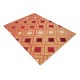Geometryczny pomarańczowy dywan do salonu 100% wełniany tafting 160x230cm