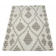 Geometryczny beżowy dywan do salonu 100% wełniany tafting 160x230cm