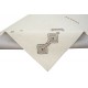 Geometryczny beżowy dywan do salonu 100% wełniany tafting 160x230cm wzór berber