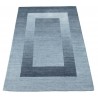Geometryczny fioletowy dywan do salonu 100% wełniany tafting 160x230cm