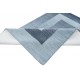 Geometryczny niebieski dywan do salonu 100% wełniany tafting 160x230cm