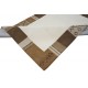 Gładki w centrum beżowy dywan do salonu 100% wełniany tafting 160x230cm