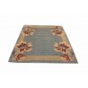 Rzeźbiony elegancki dywan ręcznie tkany 200x260cm nepal fein niebiesko-szary