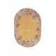 Wysokiej jakości 100% welniany owalny dywan NEPAL ORGINAL FEIN 120s180cm pomarańczowo brązowy