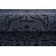 Grafitowo-szary dywan w stylu kwiaty vintage do salonu 100% wełniany tafting 160x230cm