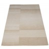 Geometryczny beżowy cieniowany dywan do salonu 100% wełniany tafting 160x230cm