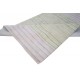 Geometryczny dywan w pasy 100% wełna owcza tafting 160x230cm fioletowo-zielony