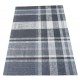Geometryczny szary dywan do salonu 100% wełniany tafting 160x230cm