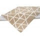Geometryczny jasny brązowy dywan do salonu 100% wełniany tafting 160x230cm w trójkąty