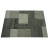 100% Welniany ręcznie tkany dywan Nepal Premium natural 210x300cm szary patchwork