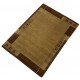 Klasyczny dywan z obżeżem do salonu 100% wełniany tafting 160x230cm kamel - brąz