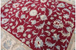 Klasyczny dywan z perskim wzorem wełna 250x300cm ornamenty kwiatowe
