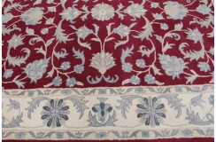 Klasyczny dywan z perskim wzorem wełna 250x300cm ornamenty kwiatowe