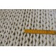 Luksusowy dywan Brinker Carpets biały 160x230cm 100% wełna filcowana warkocze