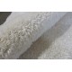Błyszczący gruby dywan shaggy biały 150x220 poliester
