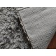 Gruby ciepły dywan shaggy 100% wełna 170x240cm szary/niebieski Indie w pasy