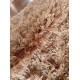 Gruby ciepły dywan shaggy 100% poliester 200x300cm brązowo pomarańczowy Indie