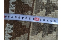 Stonowany szary dywan kilim 150x200 z Afganistanu Chobi 100% wełna vintage design nomadyczny