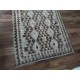 Stonowany szary dywan kilim 110x200 z Afganistanu Chobi 100% wełna vintage design nomadyczny