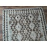 Etniczny kilim szary z Afganistanu dzieło Chobi nomadyczny 110x196cm