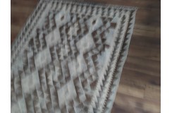 Etniczny kilim szary z Afganistanu dzieło Chobi nomadyczny 110x196cm