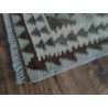 Etniczny kilim szary z Afganistanu dzieło Chobi nomadyczny 110x196cm