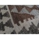Stonowany szary dywan kilim 110x200 z Afganistanu Chobi 100% wełna vintage design nomadyczny