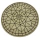 Beżowo brązowy dywan okrągły SITAP Omega Carpet Couture Italia Portofino Round Rug 12 220cm