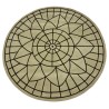 Beżowo brązowy dywan okrągły SITAP Omega Carpet Couture Italia Portofino Round Rug 12 220cm