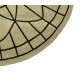 Beżowo brązowy dywan okrągły SITAP Omega Carpet Couture Italia Portofino Round Rug 200cm