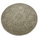 Beżowo brązowy dywan okrągły SITAP Omega Carpet Couture Italia Portofino Round Rug 200cm