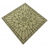 Beżowo brązowy dywan kwadratowy SITAP Omega Carpet Couture Italia Portofino Round Rug 200cm