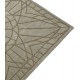 Beżowo brązowy dywan kwadratowy SITAP Omega Carpet Couture Italia Portofino Round Rug 200cm
