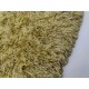 Gruby ciepły dywan shaggy 100% poliester 170x240cm żółty Indie