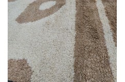 Gruby 5cm dywan Shaggy z Indii ręcznie tkany 170x240cm
