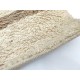 Gruby ciepły dywan shaggy 100% wełna ok 160x230cm beżowo brązowy Indie nowoczesny