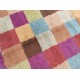 Gruby ciepły dywan shaggy 100% wełna ok 160x230cm kolorowy Indie nowoczesny