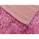 Gruby ciepły dywan shaggy wełna poliester ok 250x350cm różowy Indie