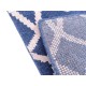 100% welniany ręcznie tkany dywan Nepal 160x240cm wzór Art Deco niebieski