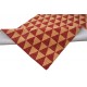 Geometryczny czerwony dywan do salonu 100% wełniany tafting 160x230cm