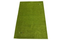 Wełna gruby dywan handloom z indii zielony 120x180cm