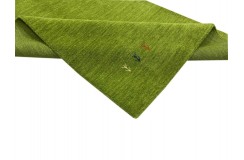 Wełna gruby dywan handloom z indii zielony 120x180cm
