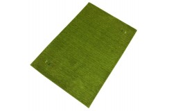 Wełna gruby dywan handloom z indii zielony 120x180cm