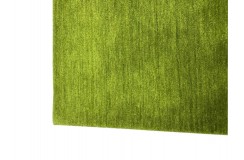 Wełna gruby dywan handloom z indii zielony 120x180cm