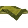 Wełna gruby dywan handloom z indii zielony 120x180cm